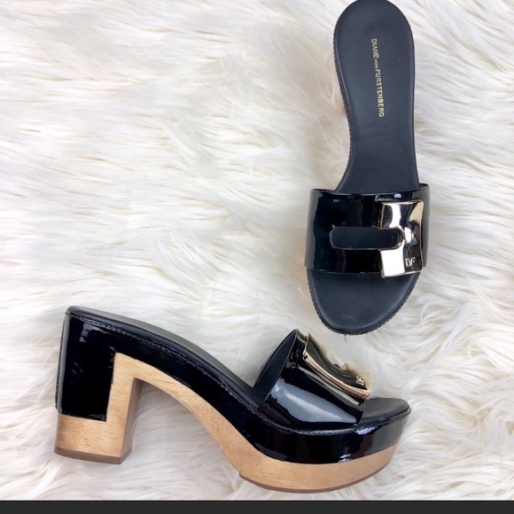 Diane Von Furstenberg Shoes - DVF Diane Von Furstenberg Stratton Heel clogs